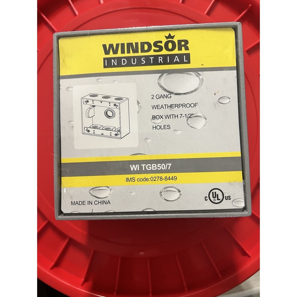Box of 15  Windsor Industrial 2 Gang Weatherproof Box New
